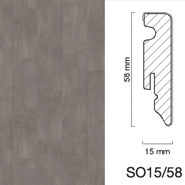 Adramaq Sockelleiste | Texture Grau